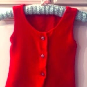 Vintage, 70's Red Children's Vest